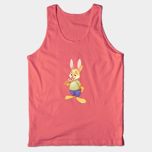 Lollipop Bunny Tank Top by ChelseaKenna